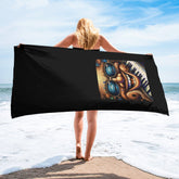 Whispering Wind III Towel in White.